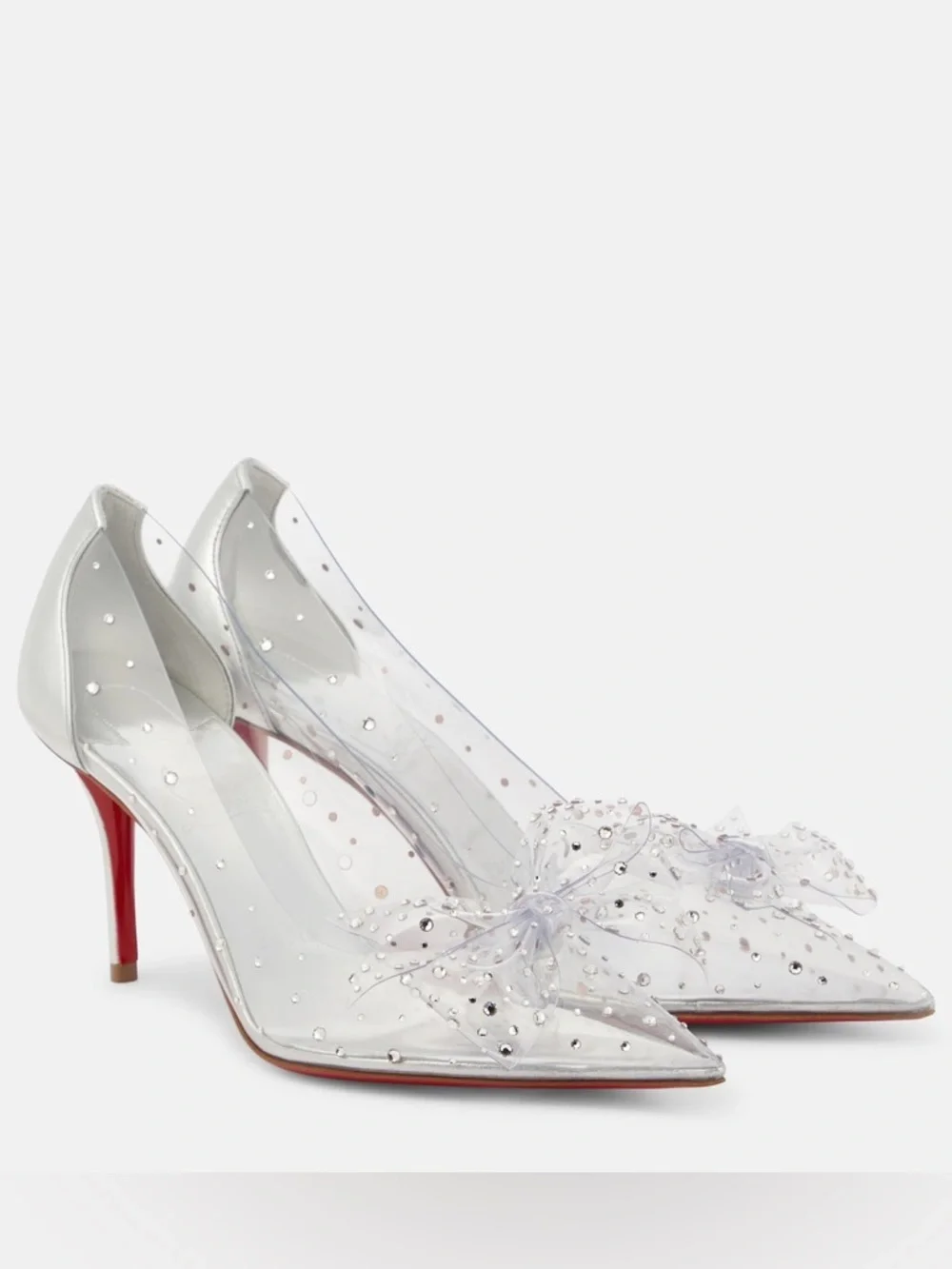 CHRISTIAN LOUBOUTIN Jelly 80 crystal embellished PVC pumps Size 39 NEW - Picture 1 of 6